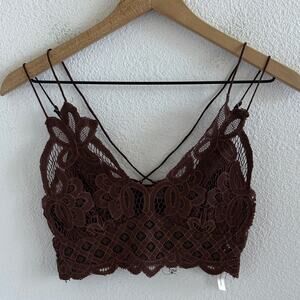 Free People FP One Adella Bralette Brown Neutral Small